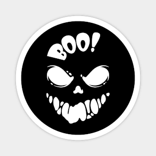 Halloween Boo, Trick or Treating. Spooky Face Magnet